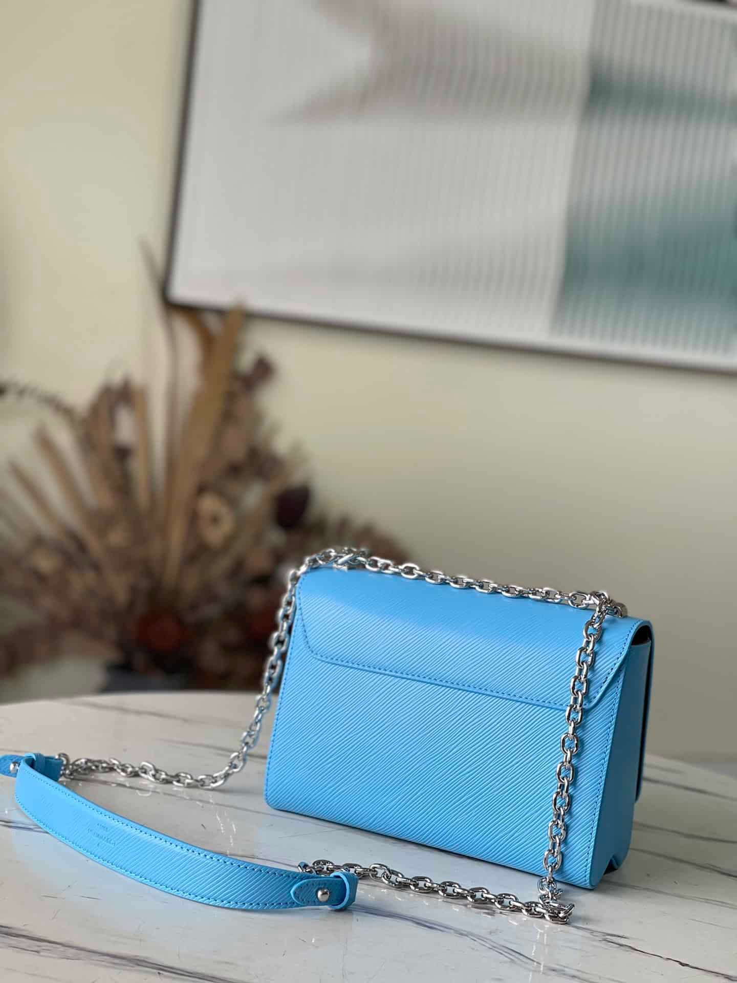 Louis Vuitton Twist Medium Handbag - Blue 56529 | Sandra Bags - Image 3