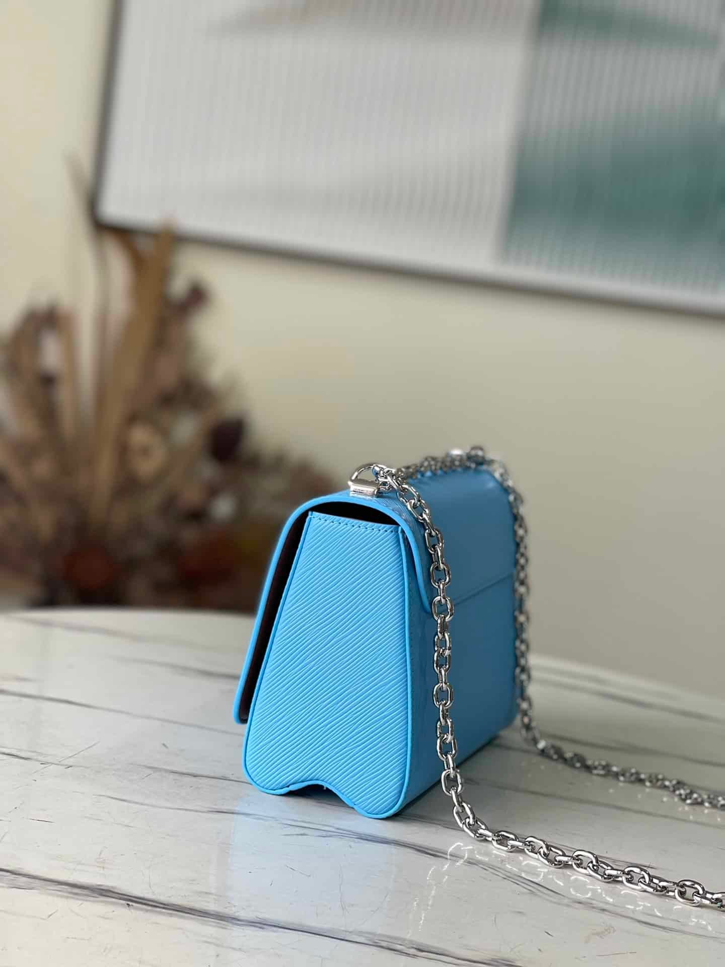 Louis Vuitton Twist Medium Handbag - Blue 56529 | Sandra Bags - Image 5