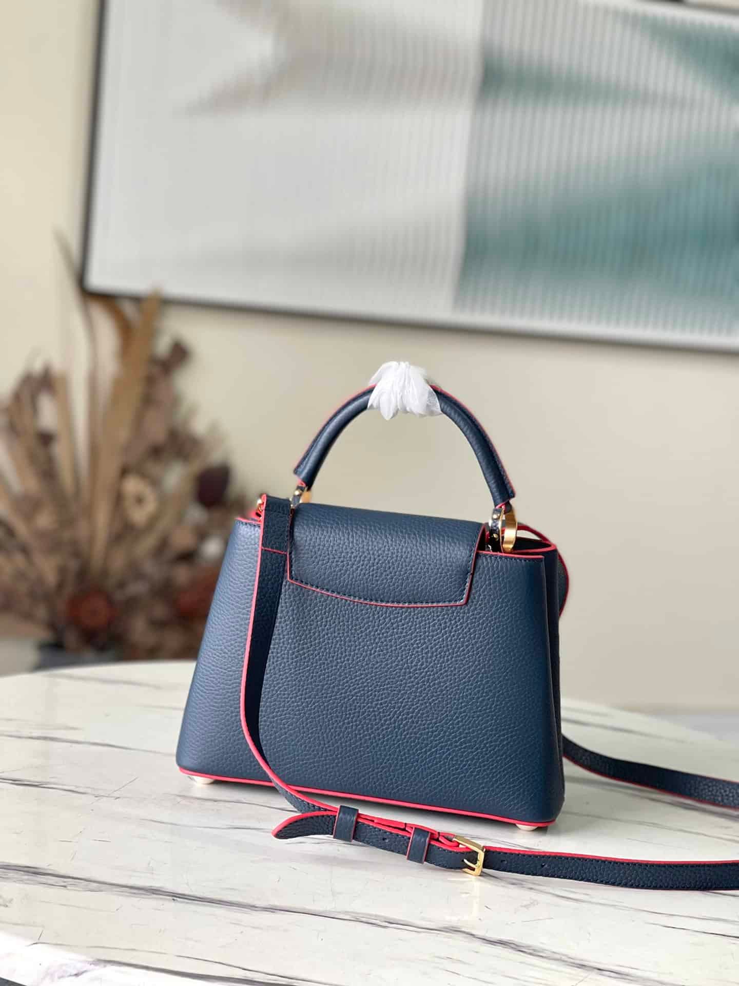 Louis Vuitton Capuchin Small BB HandBag - Navy Blue 15412 | Sandra Bags - Image 4