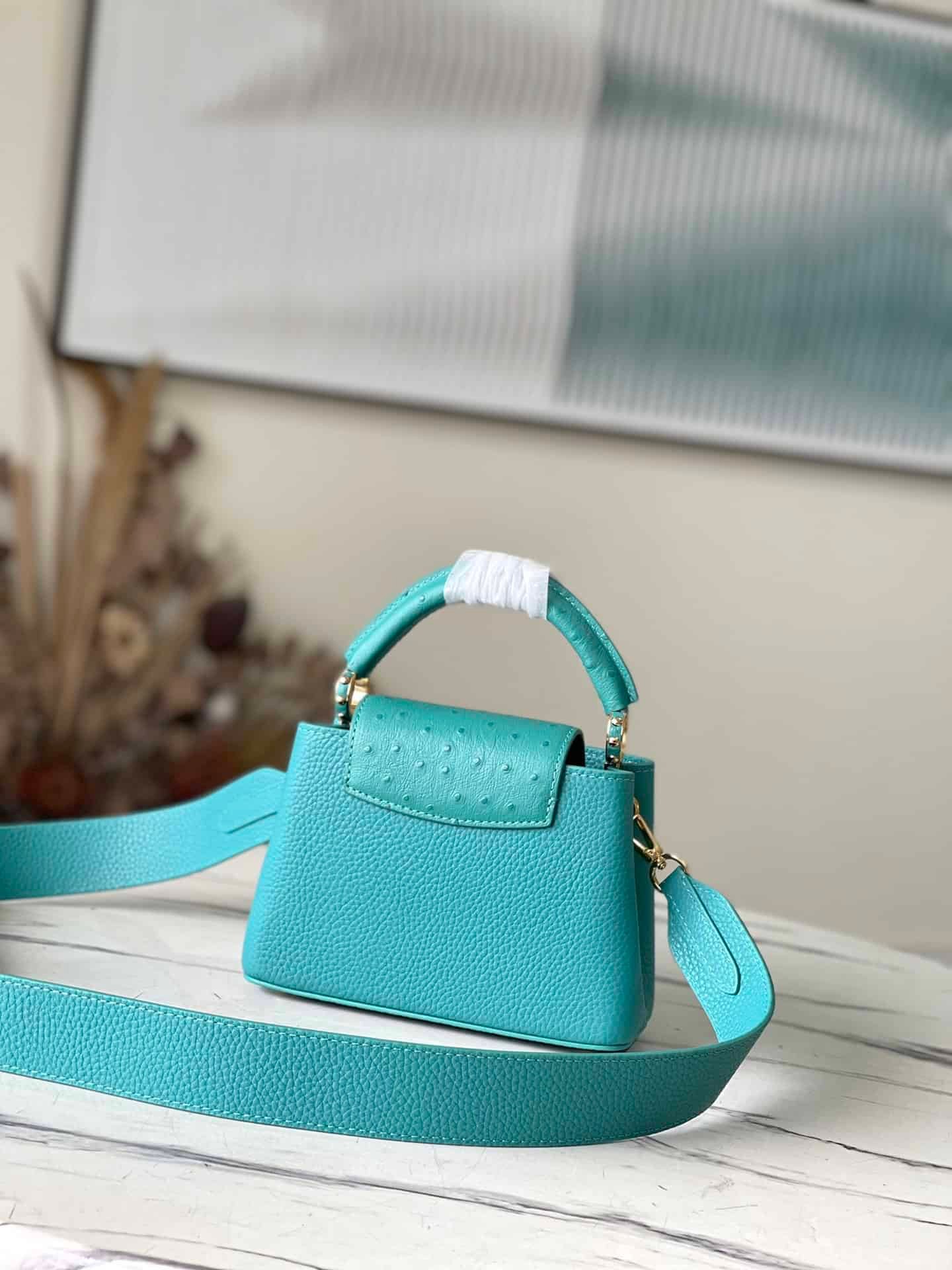 Louis Vuitton Capucines Mini Handbag - Blue 77572 | Sandra Bags - Image 4