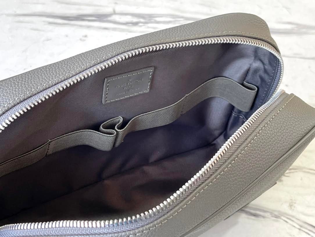 Louis Vuitton Practical Toiletry Leather Clutch - Green 78789 | Sandra Bags - Image 2