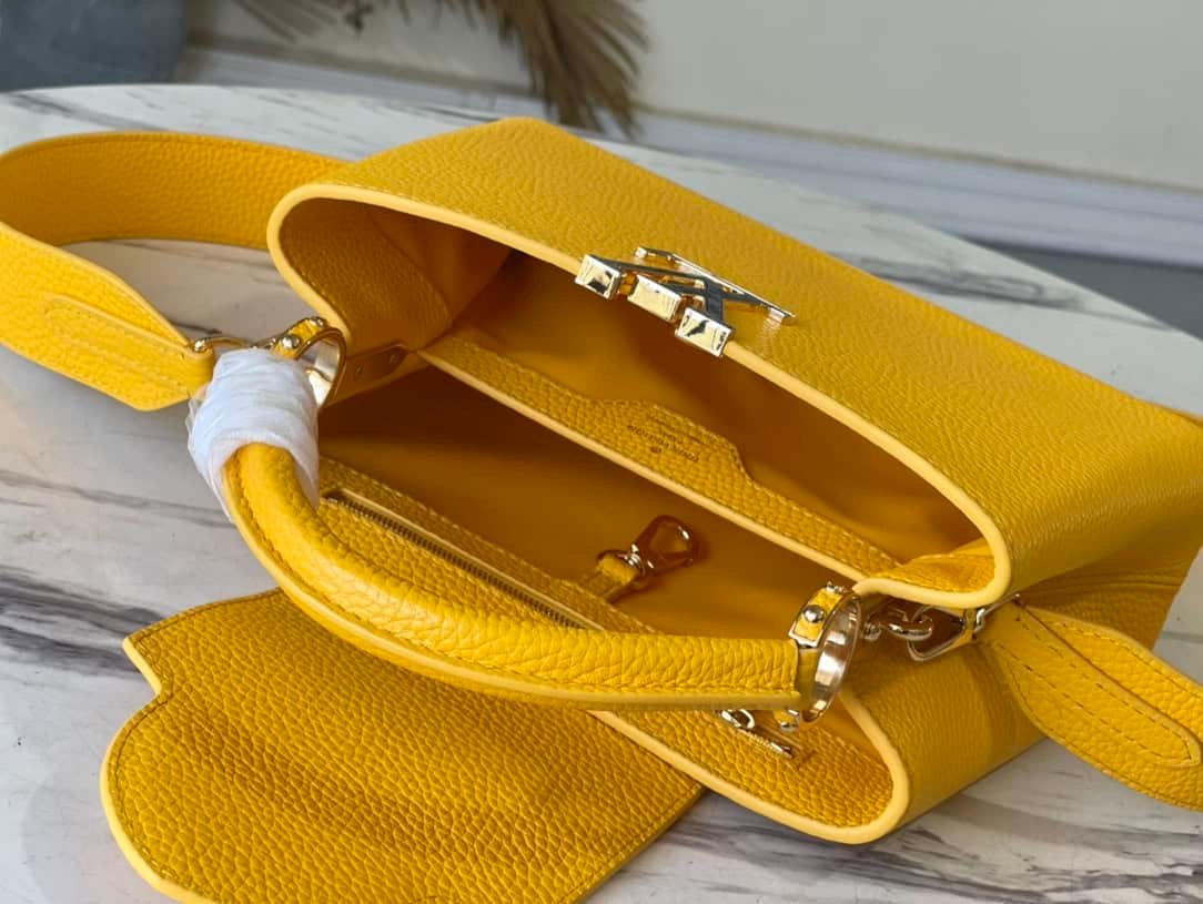 Louis Vuitton Capucines Small Handbag - Yellow 65983 | Sandra Bags - Image 2