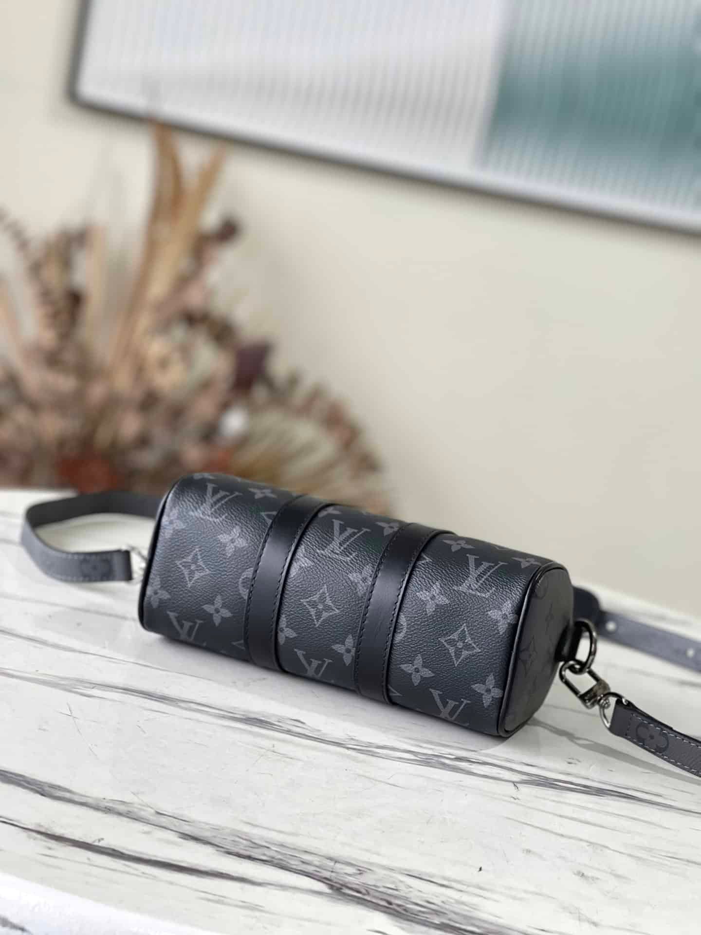 Louis Vuitton Black Flower This Keepall XS Handbag 38598 | Sandra Bags - Image 5