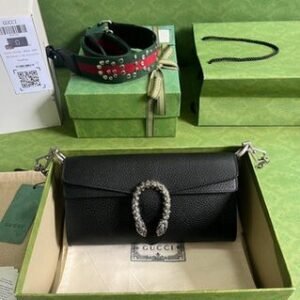 Gucci Dionysus Small Shoulder Bag - Black 63715 | Sandra Bags