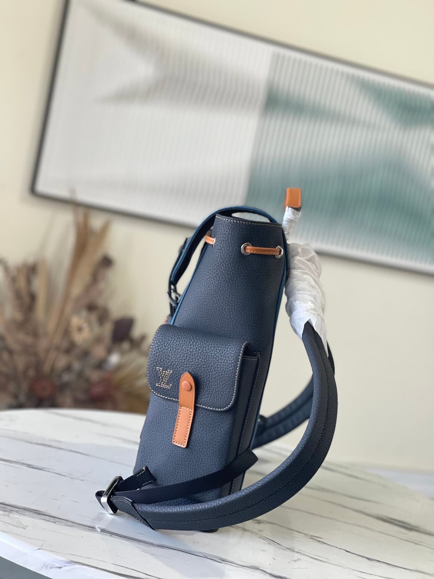 Louis Vuitton Christopher Small Backpack - Blue 21593 | Sandra Bags - Image 3