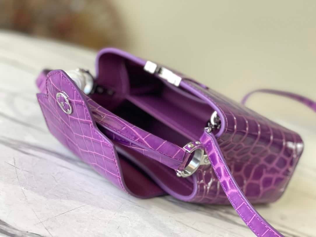 Louis Vuitton Capucines Mini Handbag - Purple 81013 | Sandra Bags - Image 3