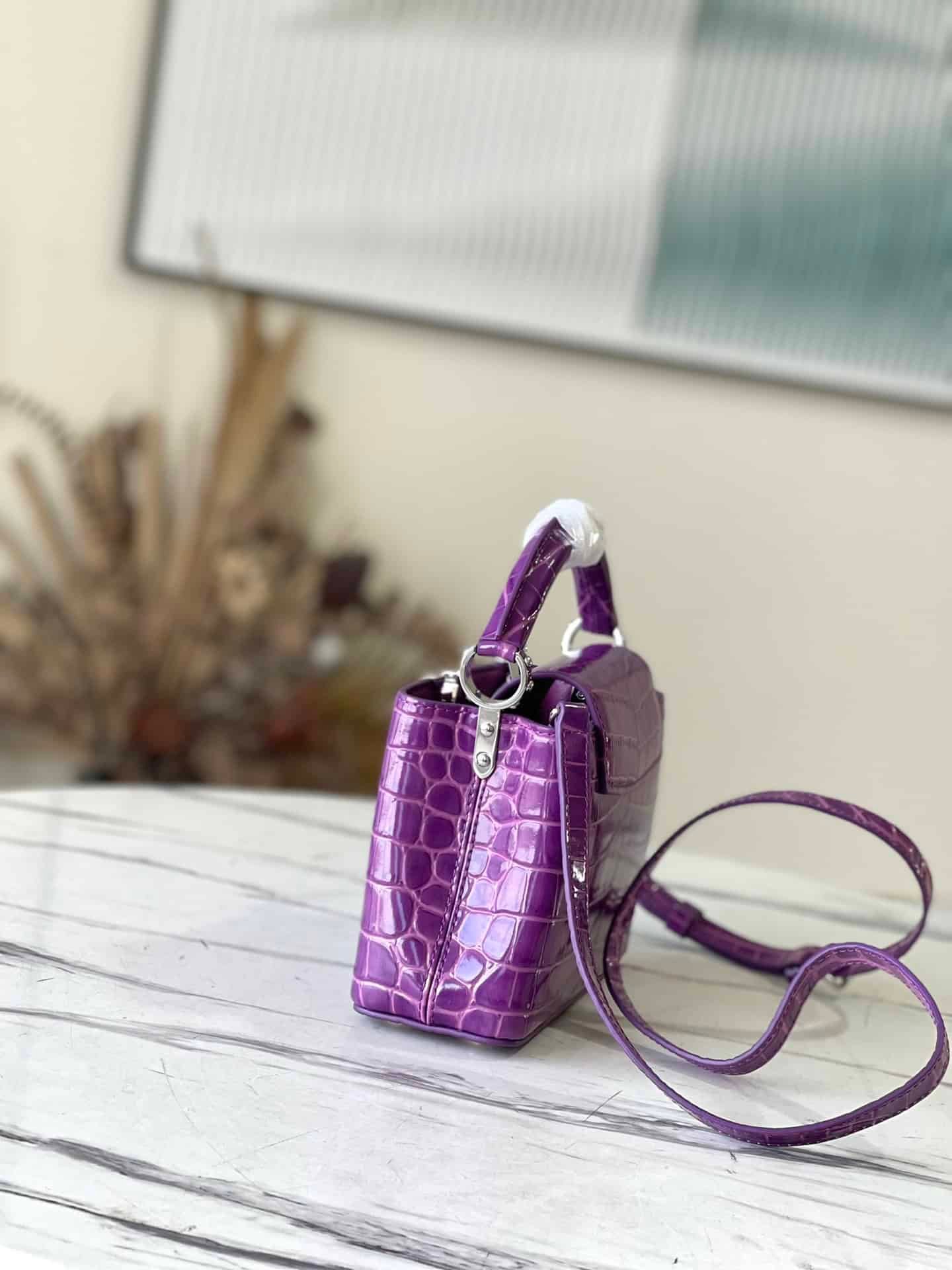 Louis Vuitton Capucines Mini Handbag - Purple 81013 | Sandra Bags - Image 4