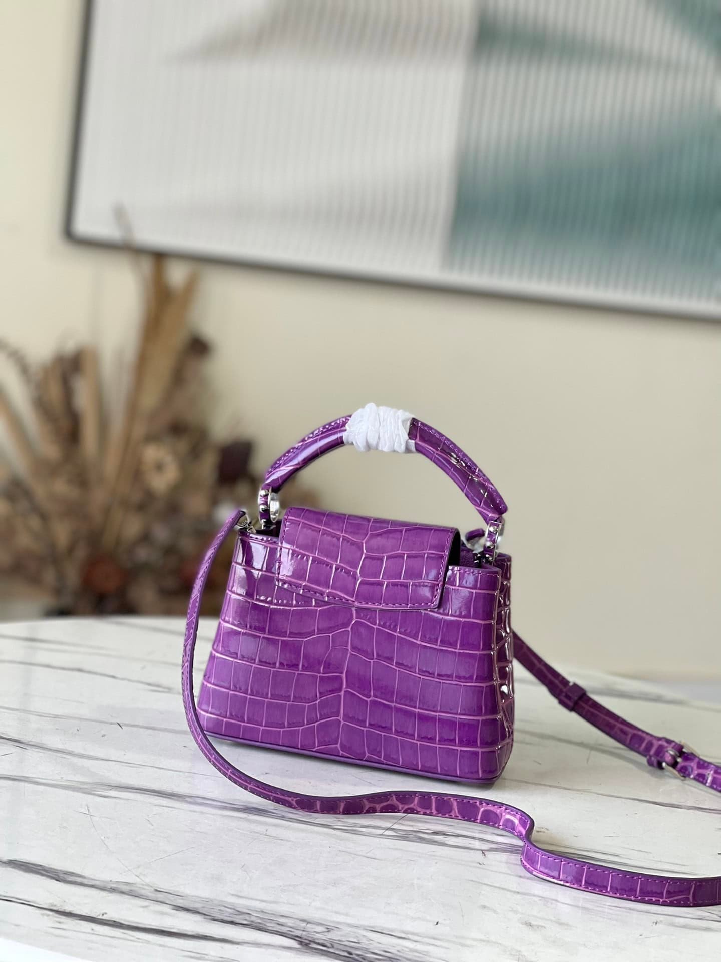 Louis Vuitton Capucines Mini Handbag - Purple 81013 | Sandra Bags - Image 5