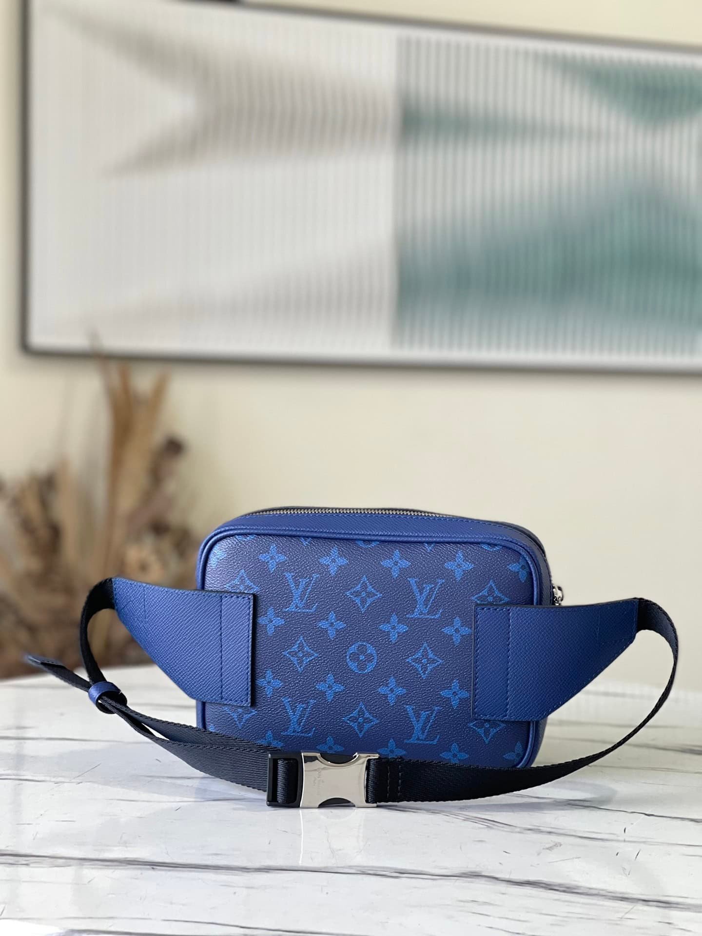 Louis Vuitton Saffiano Outdoor Waist Bag - Blue 48257 | Sandra Bags - Image 3
