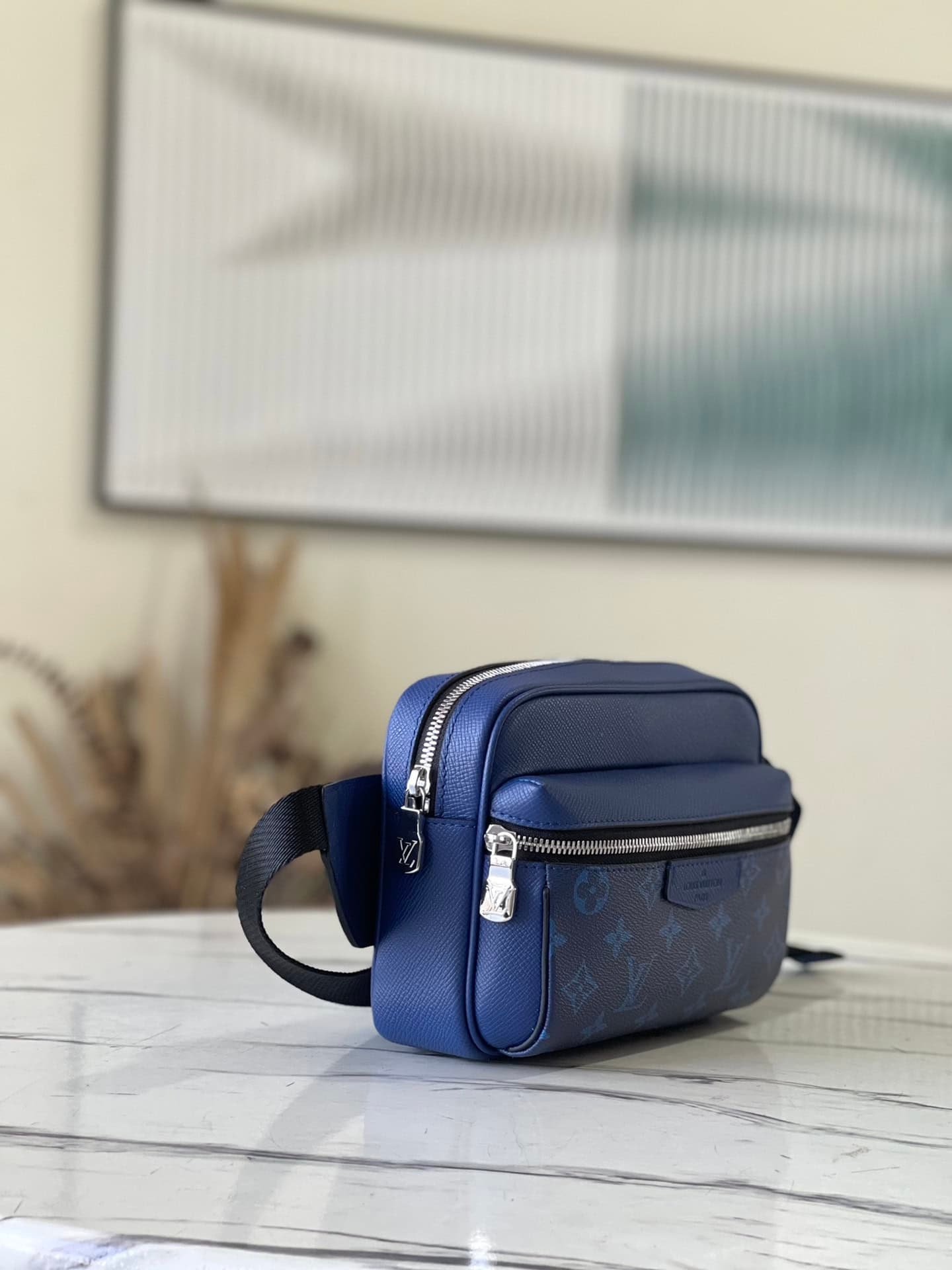 Louis Vuitton Saffiano Outdoor Waist Bag - Blue 48257 | Sandra Bags - Image 5