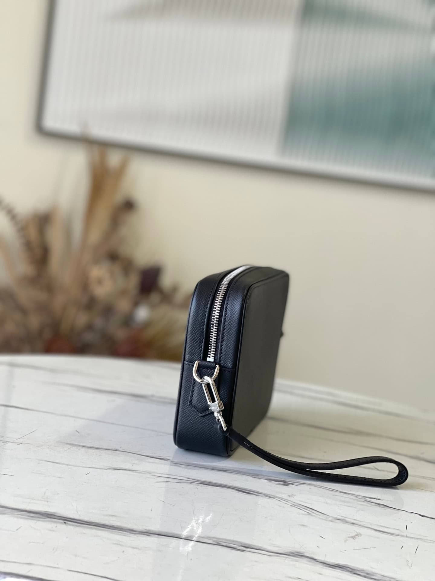 Louis Vuitton KASAI Cross Pattern Clutch - Black 60507 | Sandra Bags - Image 2