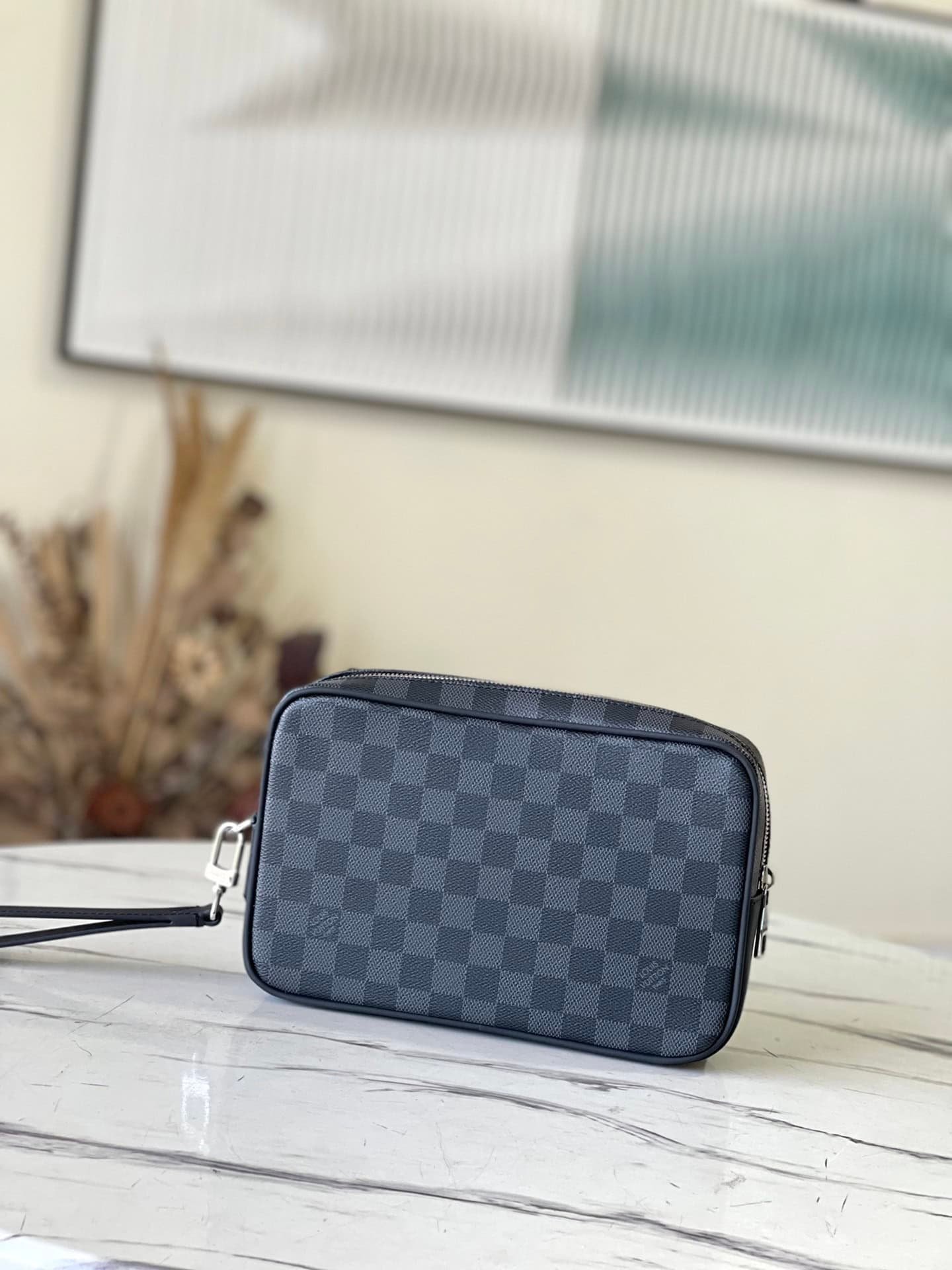 Louis Vuitton KASAI Handbag - Graphite coated canvas 61001 | Sandra Bags - Image 3