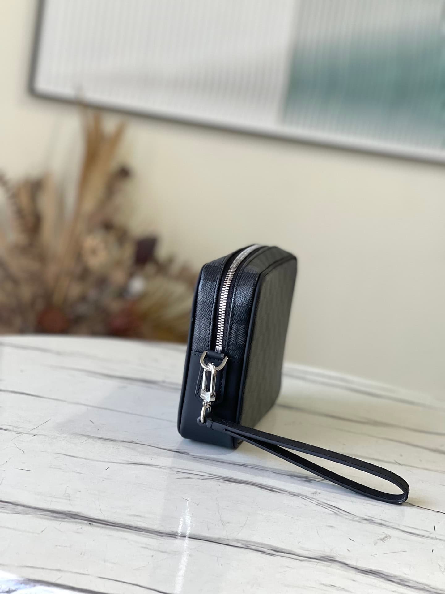 Louis Vuitton KASAI Handbag - Graphite coated canvas 61001 | Sandra Bags - Image 4