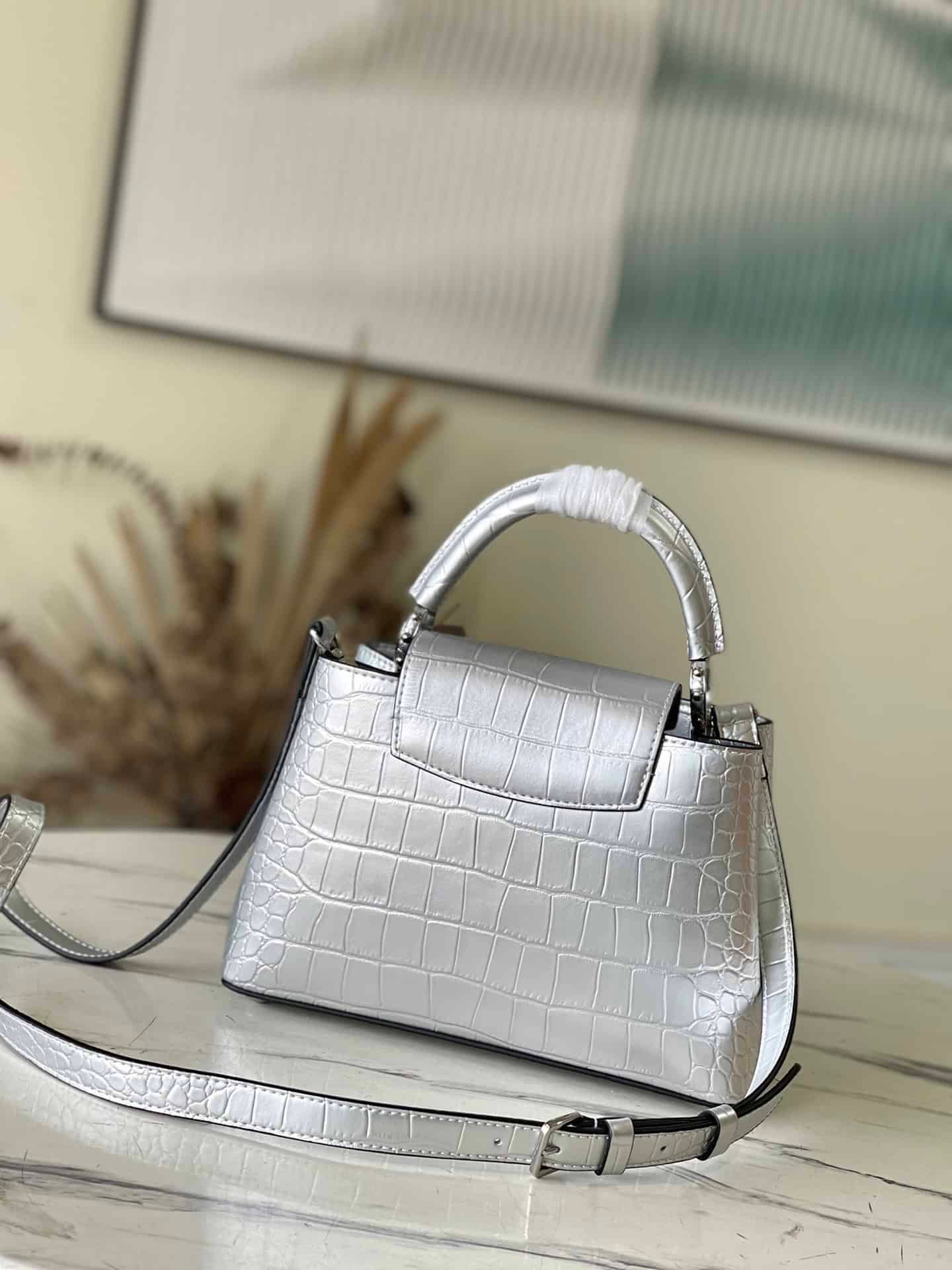 Louis Vuitton Capucines BB Handbag - Silver 53725 | Sandra Bags - Image 4