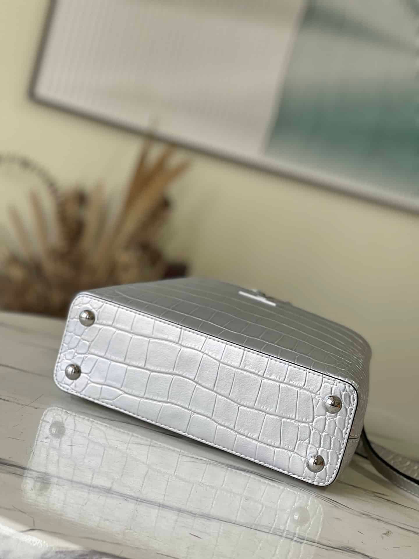 Louis Vuitton Capucines BB Handbag - Silver 53725 | Sandra Bags - Image 5