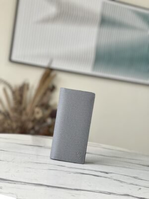 Louis Vuitton Cross-Grain Gray BRAZZA Wallet 41805 | Sandra Bags