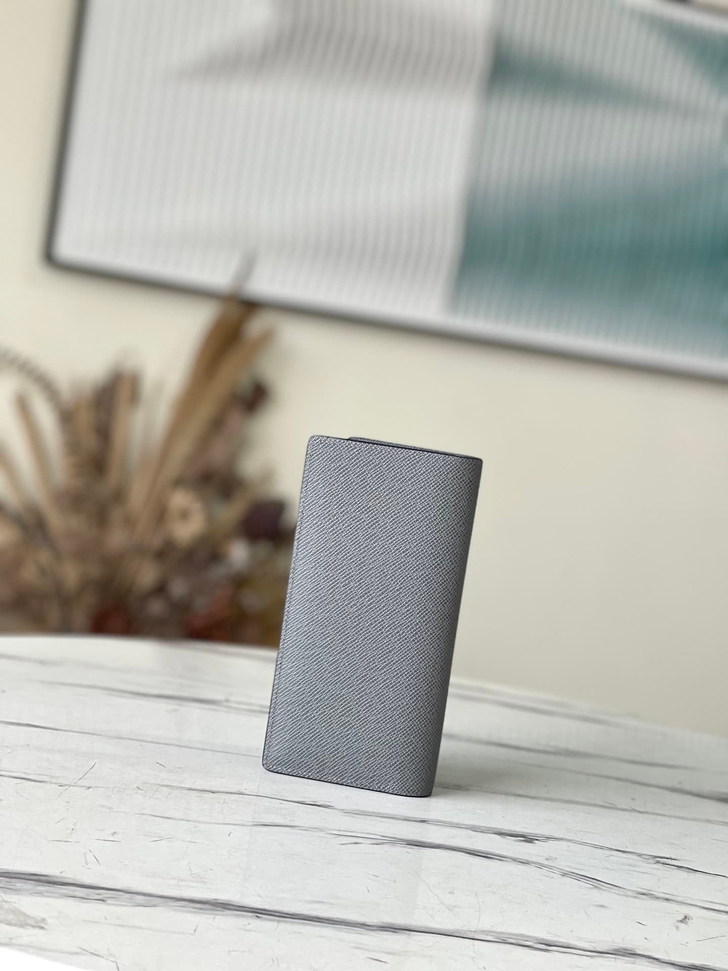 Louis Vuitton Cross-Grain Gray BRAZZA Wallet 41805 | Sandra Bags - Image 9