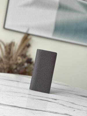 Louis Vuitton Saffiano Brown BRAZZA Wallet 91282 | Sandra Bags