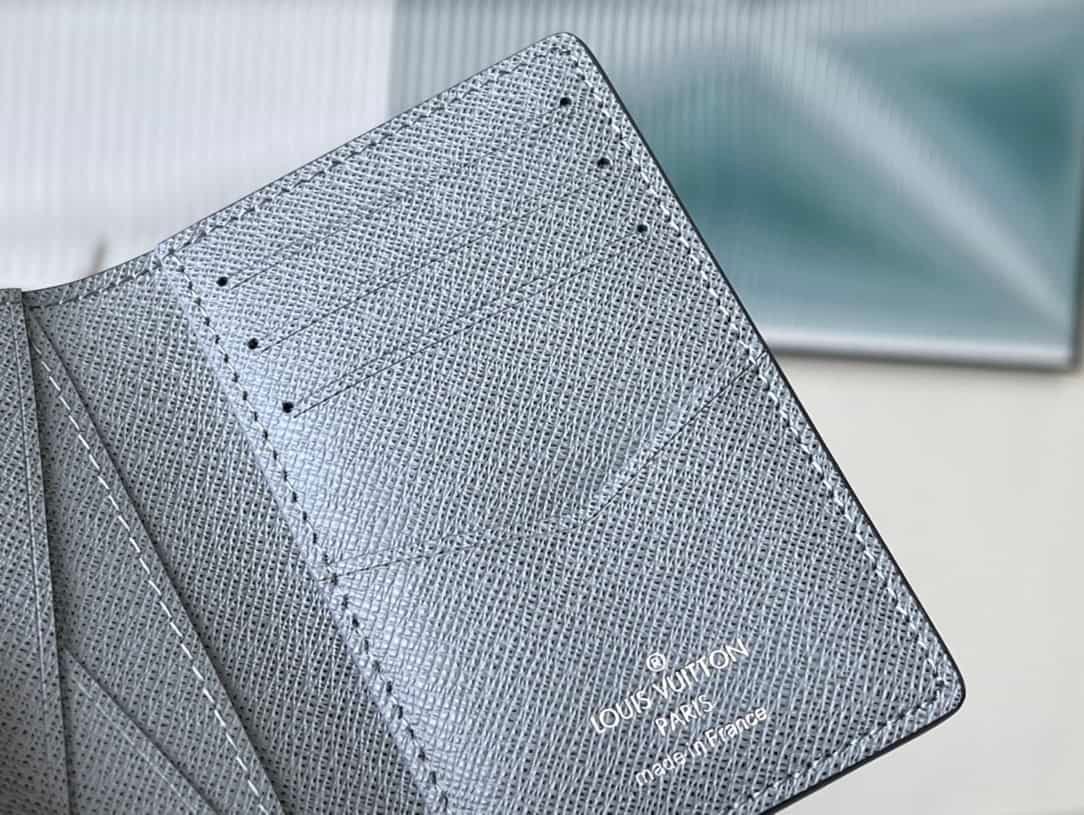 Louis Vuitton Cross Pattern Green Pocket Wallet 36731 | Sandra Bags - Image 2