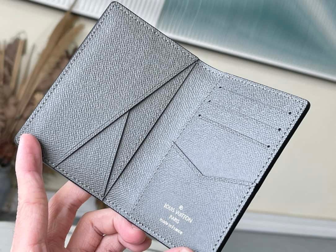 Louis Vuitton Cross Pattern Green Pocket Wallet 36731 | Sandra Bags - Image 8