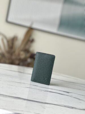 Louis Vuitton Cross Pattern Green Pocket Wallet 36731 | Sandra Bags