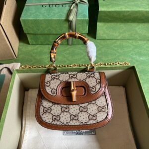 Gucci Bamboo 1947 Series Bamboo Mini Handbag. 10084 | Sandra Bags