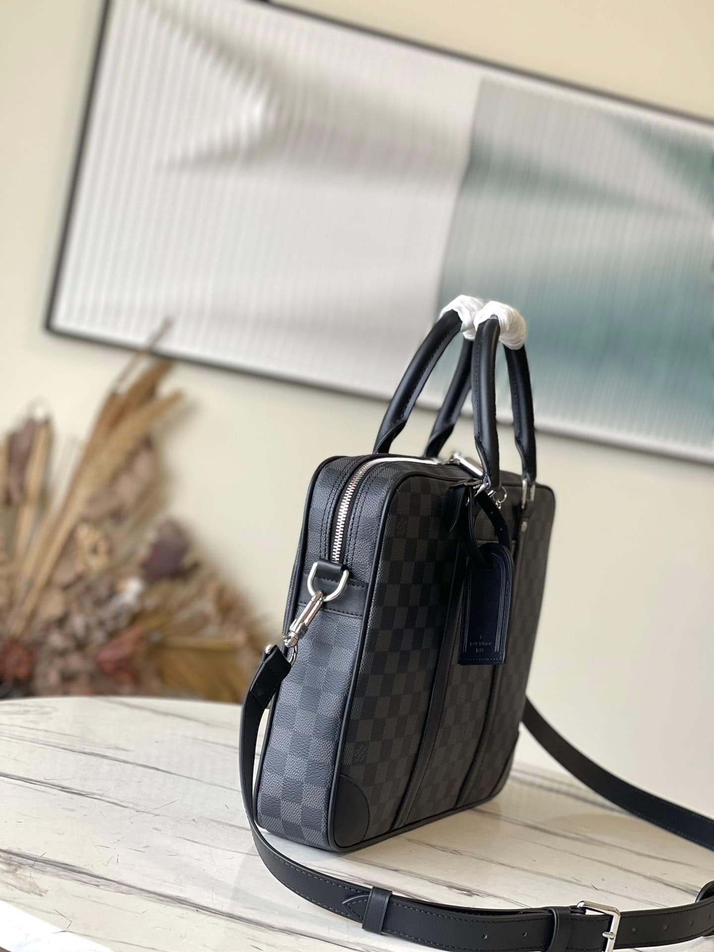 Louis Vuitton Voyage Small Briefcase - Black 26762 | Sandra Bags - Image 3