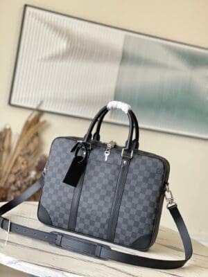 Louis Vuitton Voyage Small Briefcase - Black 26762 | Sandra Bags