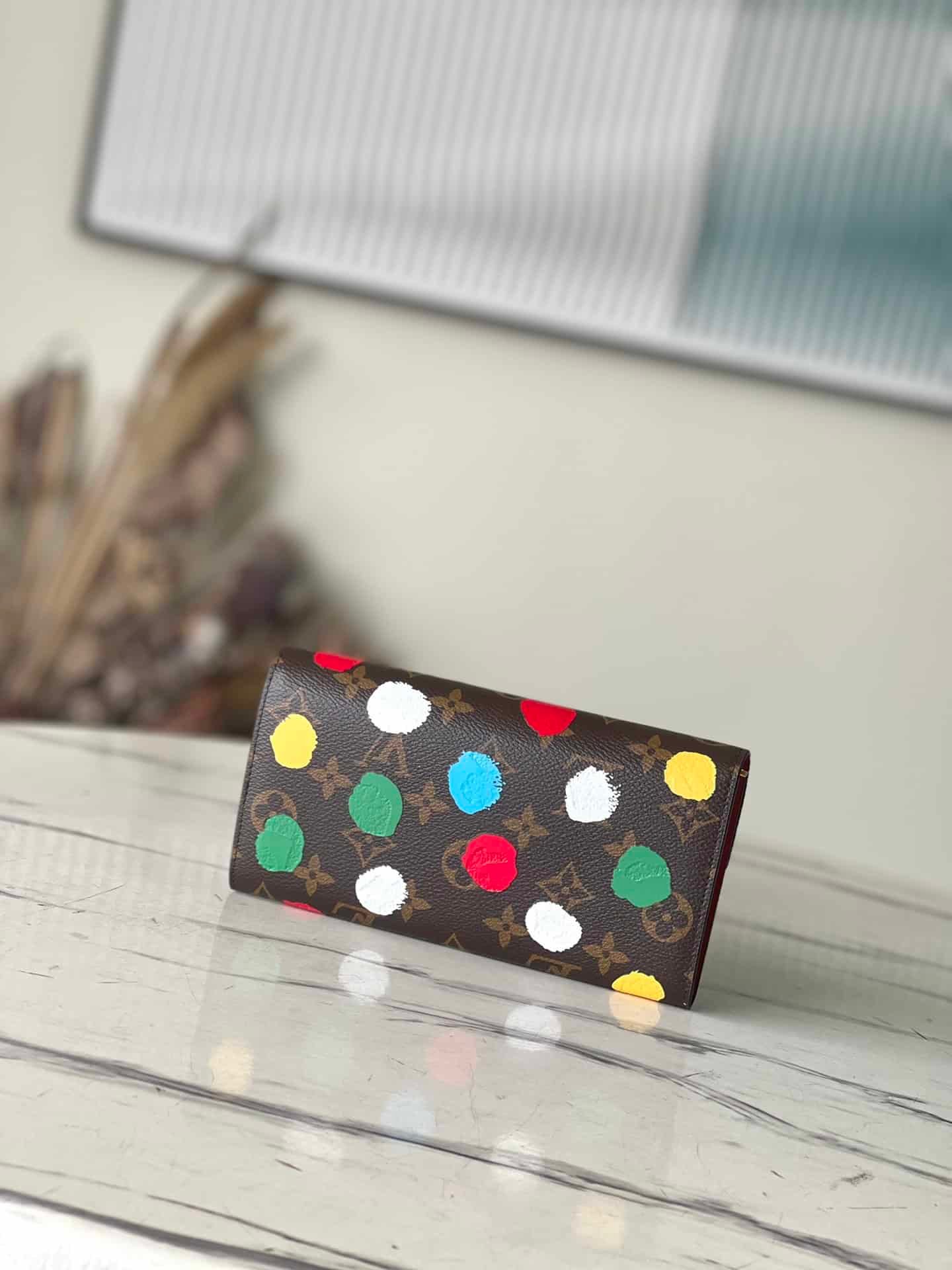 Louis Vuitton Kusama Hand-Painted Wallet 93499 | Sandra Bags - Image 2
