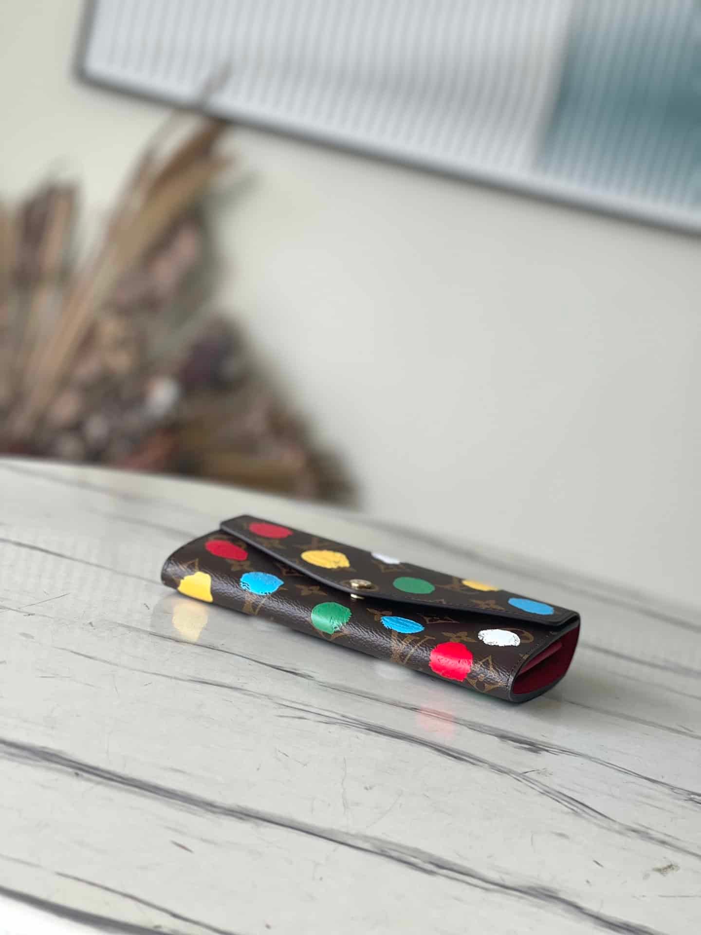 Louis Vuitton Kusama Hand-Painted Wallet 93499 | Sandra Bags - Image 5