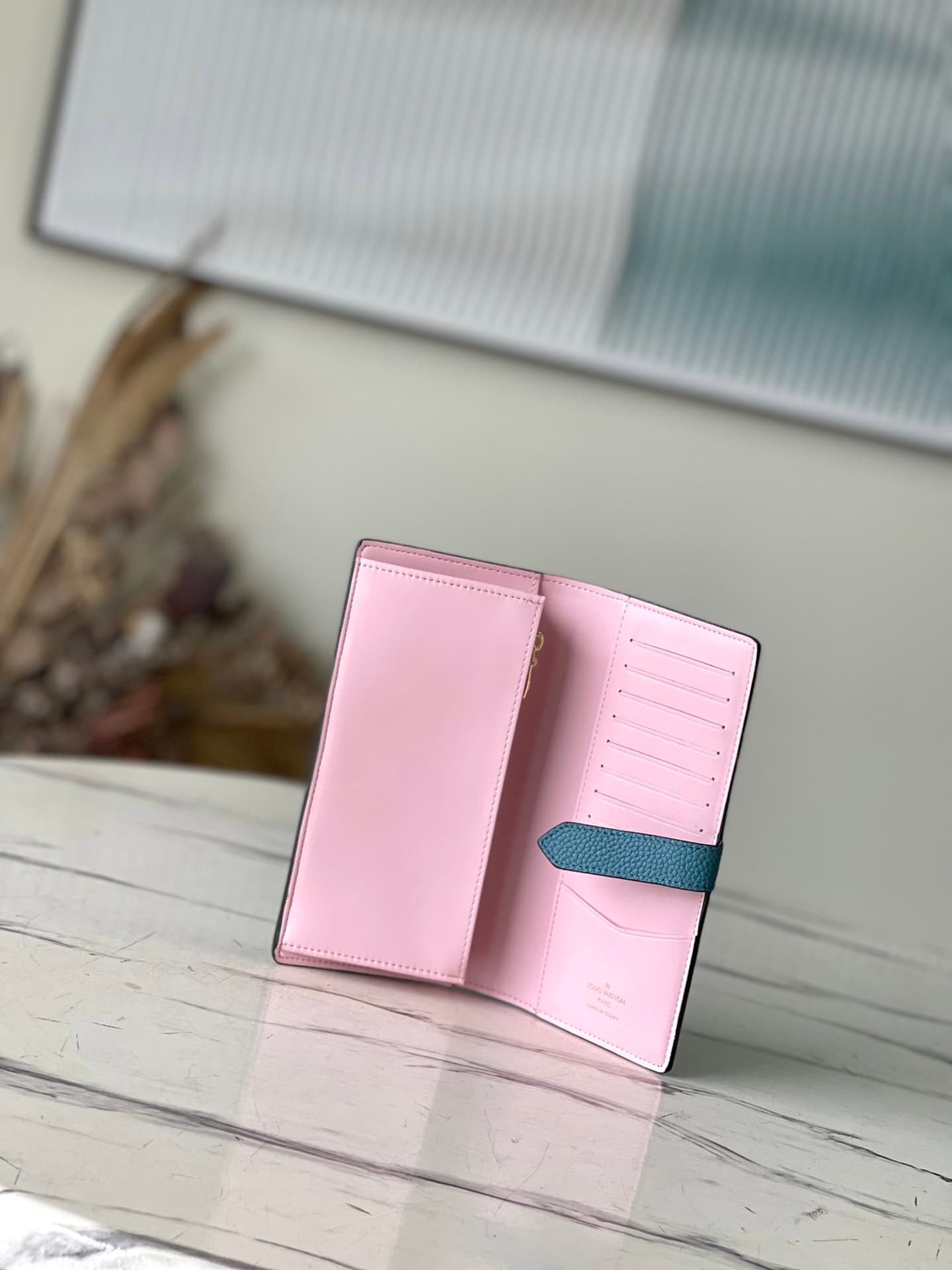 Louis Vuitton Vertical Wallet - Blue 13926 | Sandra Bags - Image 2