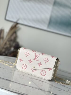Louis Vuitton Pochette Félicie Chain Bag - White 71391 | Sandra Bags