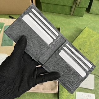 Gucci GG Supreme Canvas Wallet - Black 85430 | Sandra Bags - Image 2