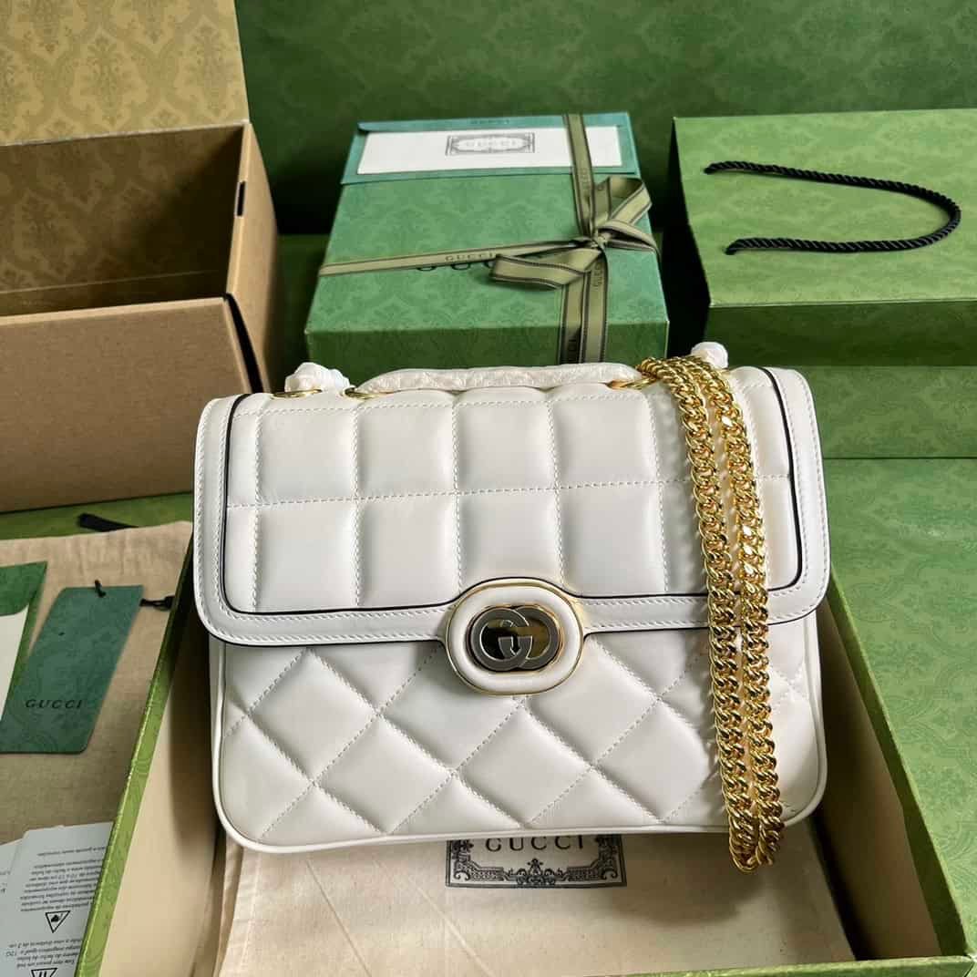Gucci WhiteDeco Mini Shoulder Bag 57759 | Sandra Bags