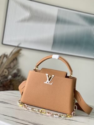 Louis Vuitton Capucines Medium Handbag – Brown 30188 | Sandra Bags