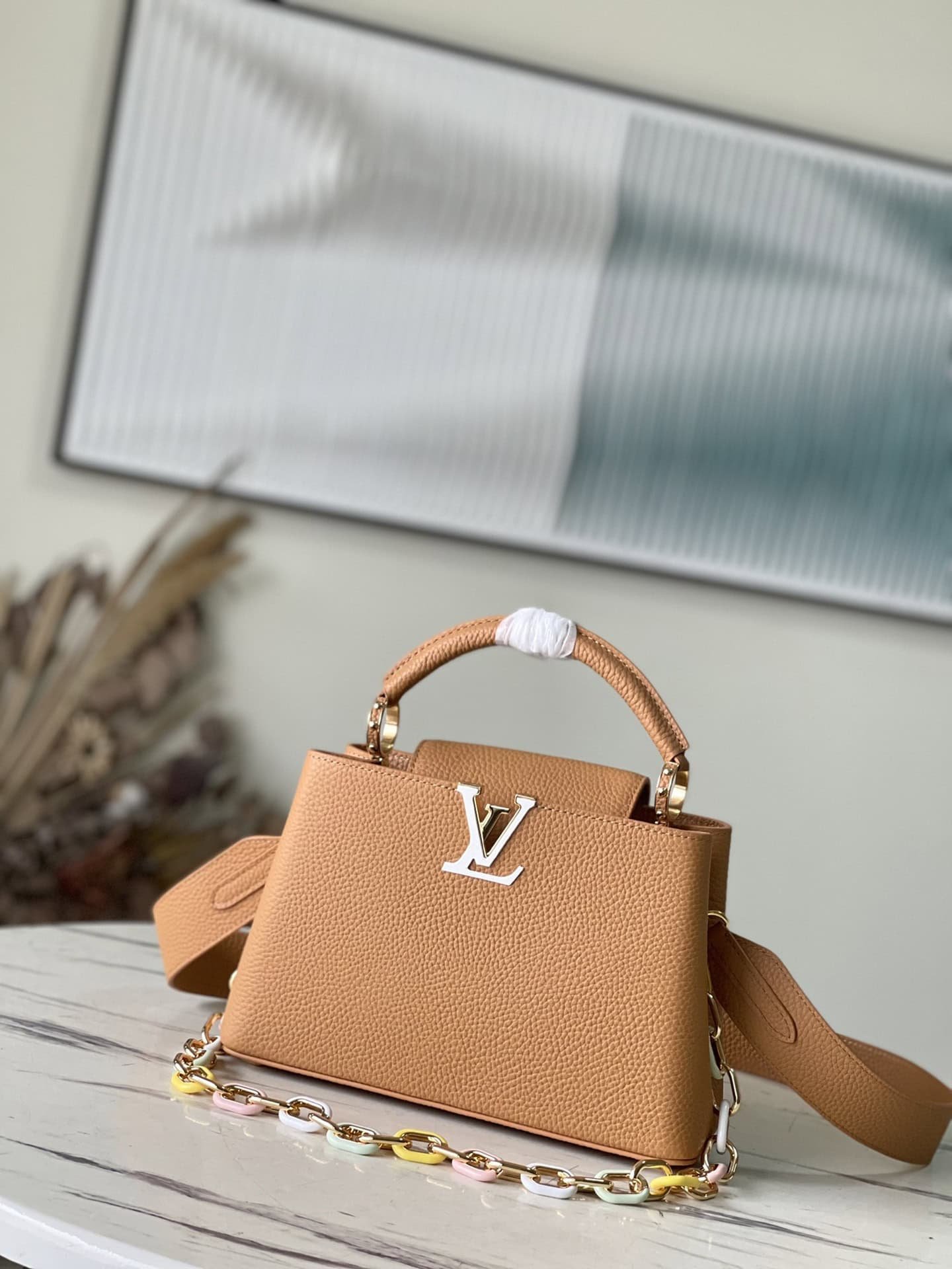 Louis Vuitton Capucines Small Handbag – Brown 39995 | Sandra Bags