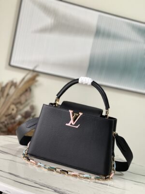 Louis Vuitton Capucines Medium Handbag - Black 57347 | Sandra Bags