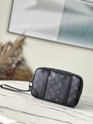 Louis Vuitton Pochette Kasai Clutch - Black Flower 28972 | Sandra Bags