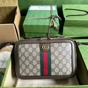 Gucci GG Supreme Canvas Handbag - Gray 18823 | Sandra Bags