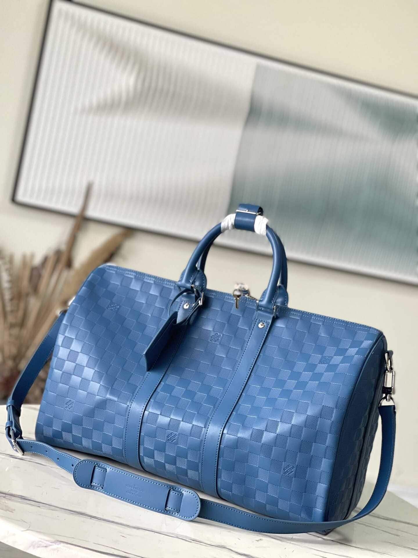 Louis Vuitton Keepall 45 Travel Bag - Blue 70403 | Sandra Bags