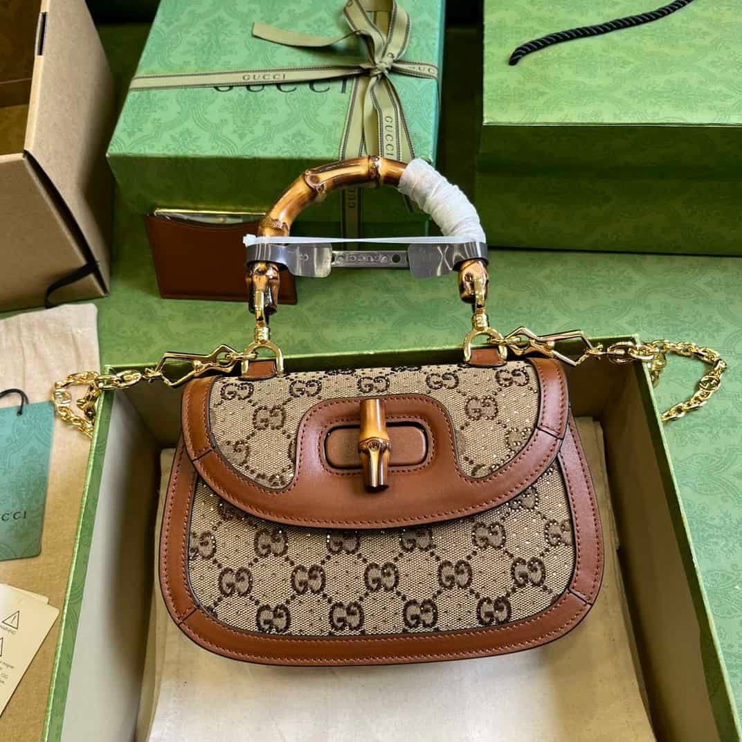Gucci Bamboo 1947 Small Handbag. 89711 | Sandra Bags