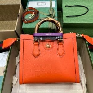 GUCCI Orange Diana Medium Tote Handbag 67963 | Sandra Bags