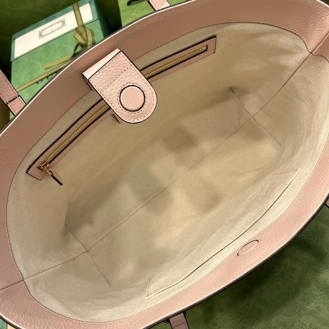 Gucci Medium Light Pink Tote Handbag 23660 | Sandra Bags - Image 5