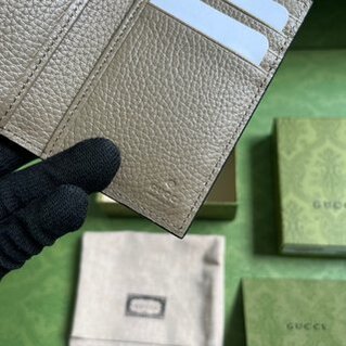 Gucci Leather GG Card Wallet - Grey 22736 | Sandra Bags - Image 3