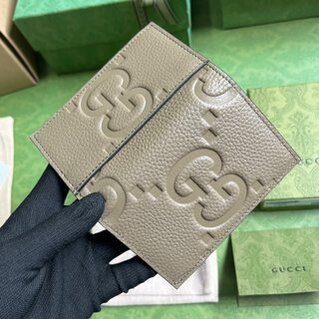Gucci Leather GG Card Wallet - Grey 22736 | Sandra Bags - Image 2