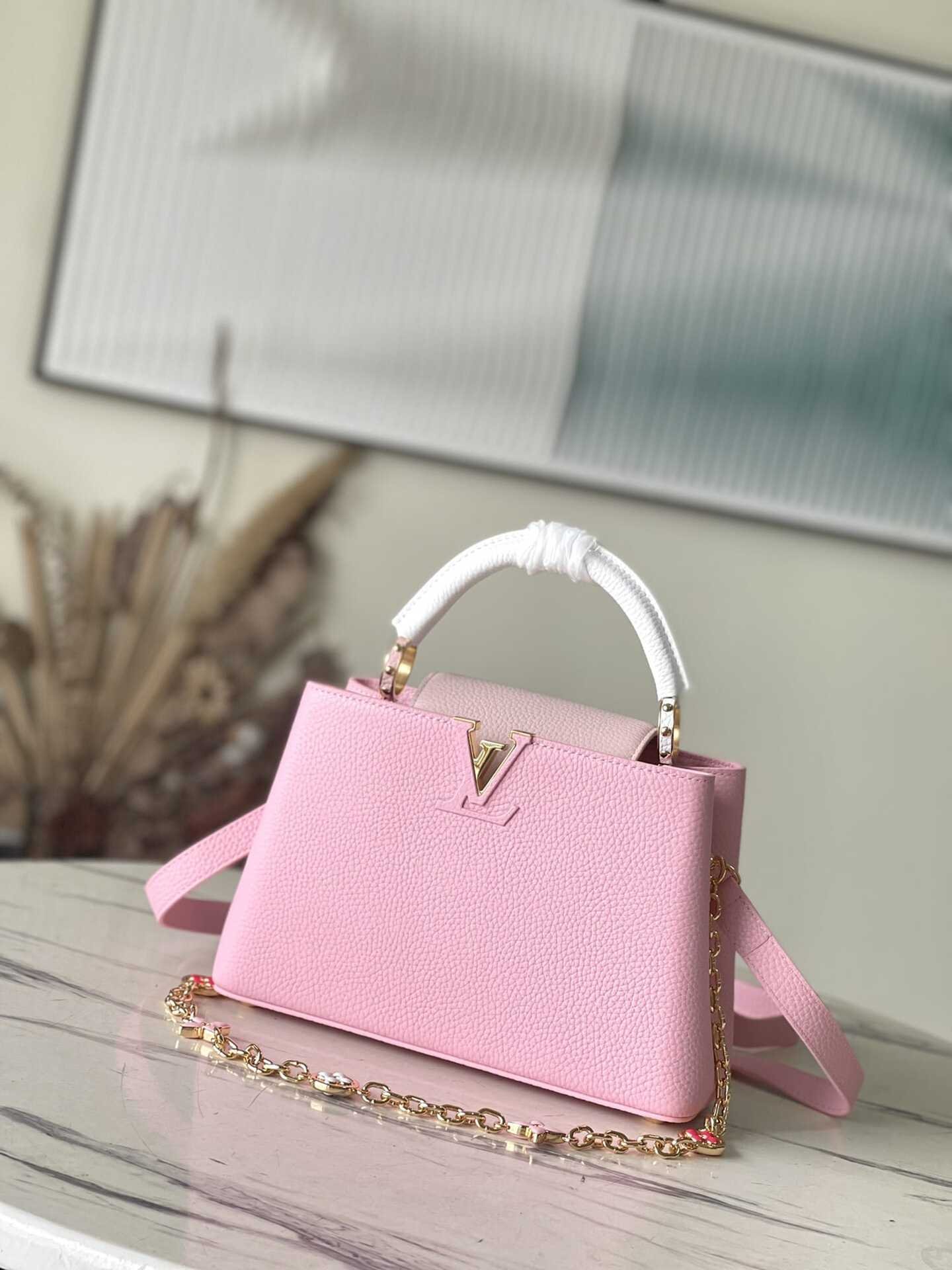 Louis Vuitton Capucines Handbag - Pink 45820 | Sandra Bags