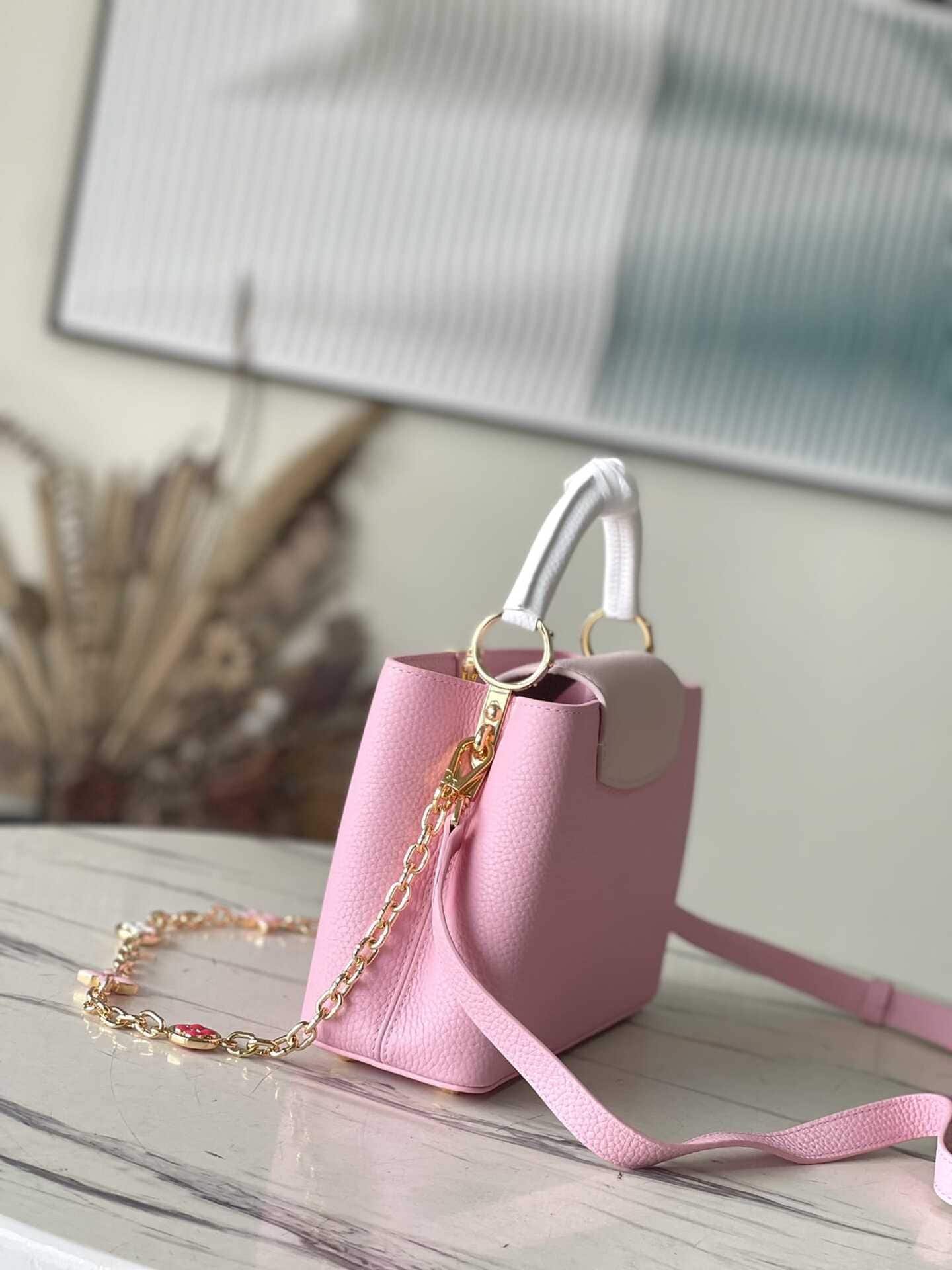Louis Vuitton Capucines Handbag - Pink 45820 | Sandra Bags - Image 2