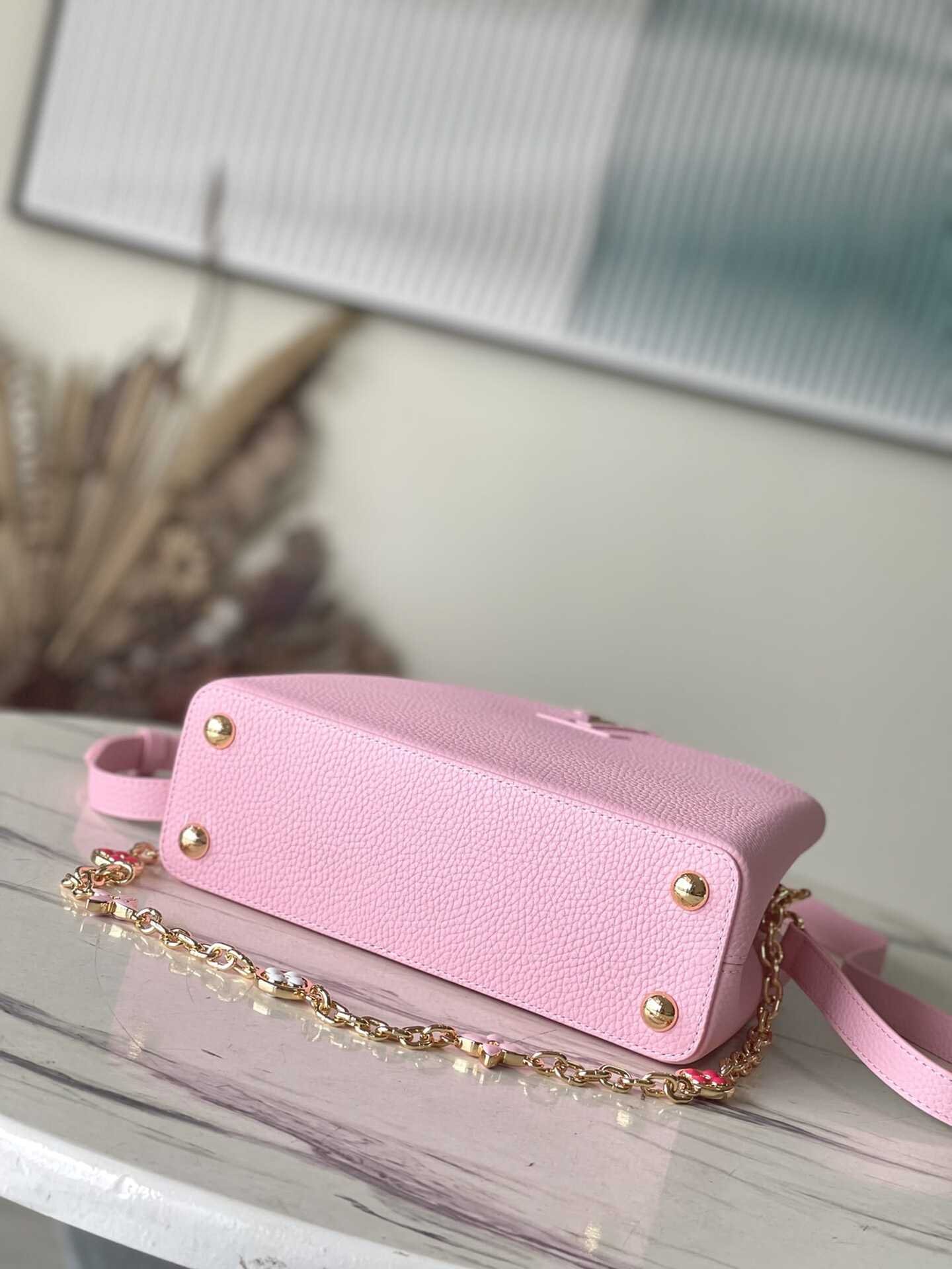 Louis Vuitton Capucines Handbag - Pink 45820 | Sandra Bags - Image 9