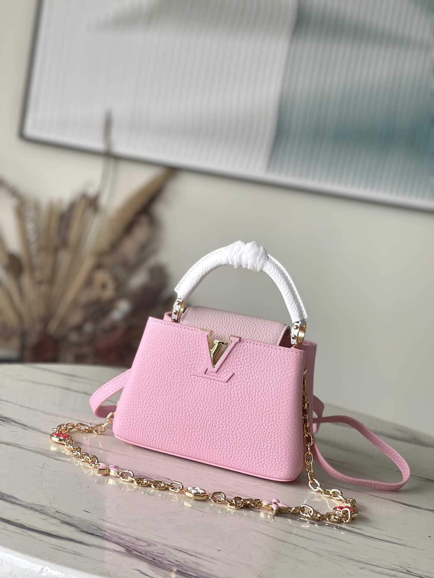 Louis Vuitton Capucines Handbag - Pink 12509 | Sandra Bags