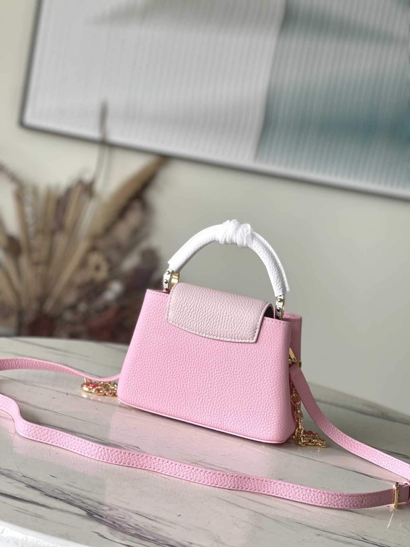 Louis Vuitton Capucines Handbag - Pink 12509 | Sandra Bags - Image 8